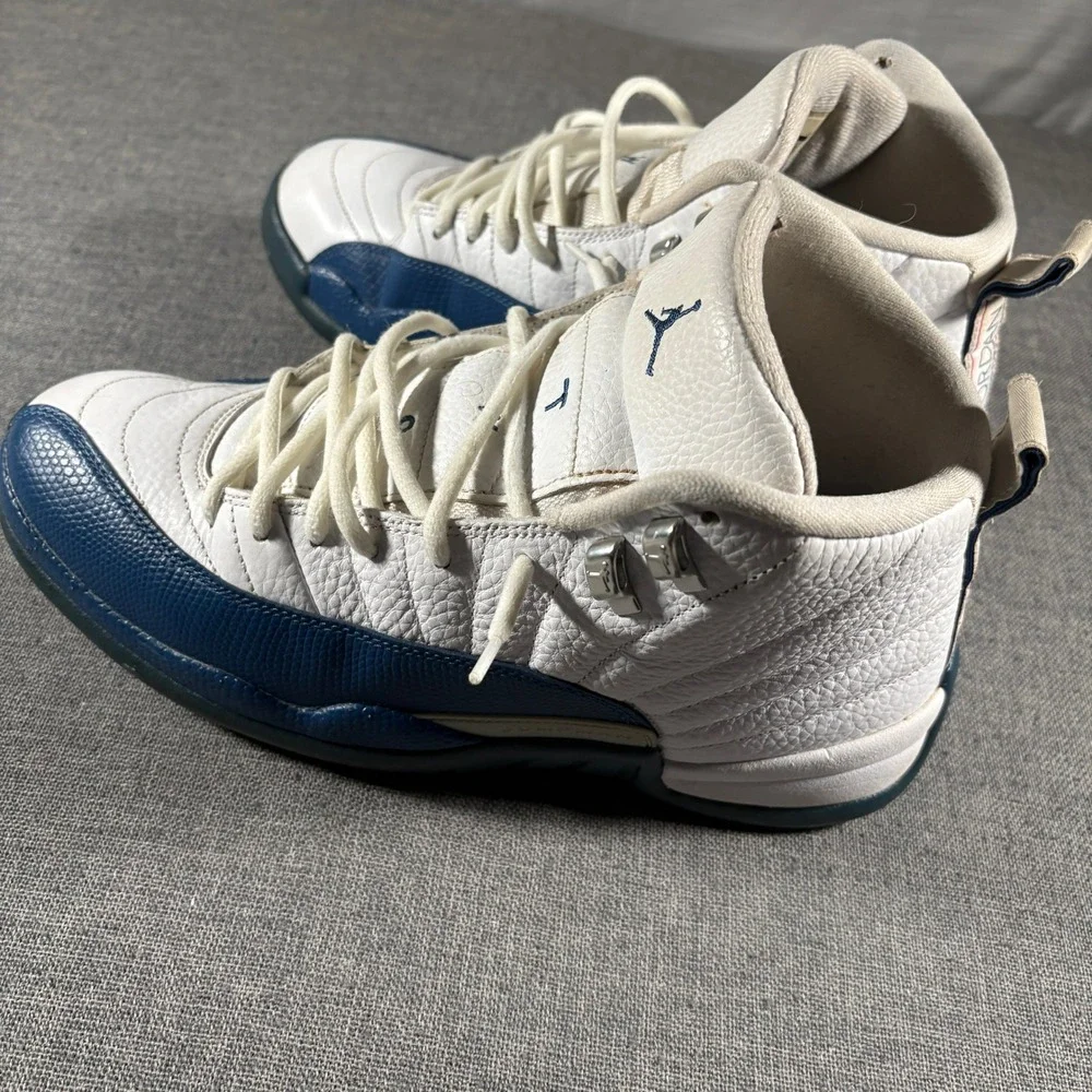 Jordan 12 Retro French Blue Mens Sz 10 White Blue 130690-113 Replacement Strings